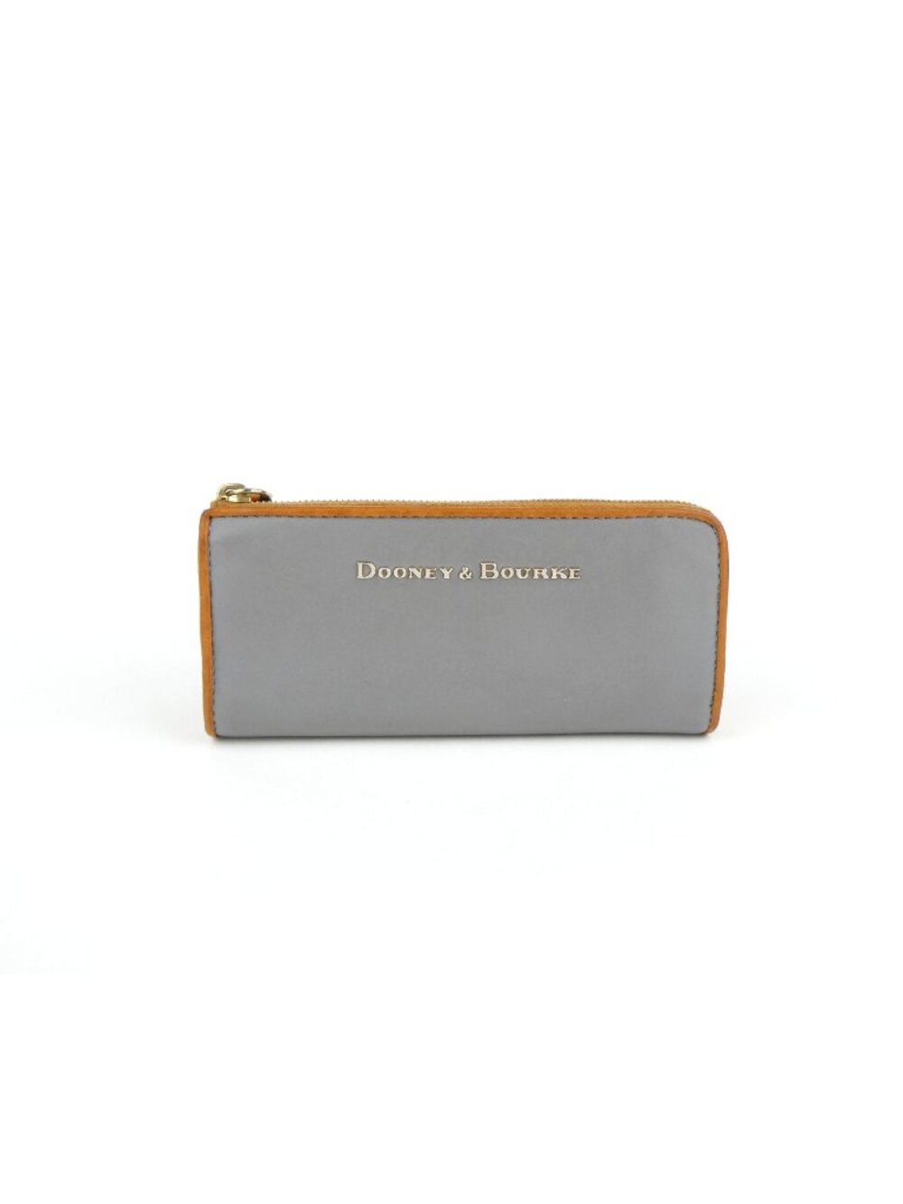 Dooney & Bourke Gray Leather‎ Zip Wallet